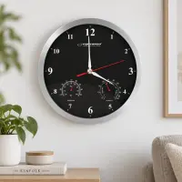 ESPERANZA WALL CLOCK WASHINGTON BLACK – pilt 2