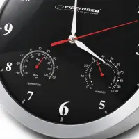 ESPERANZA WALL CLOCK WASHINGTON BLACK – pilt 3