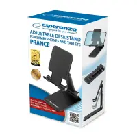 ESPERANZA ADJUSTABLE DESK STAND FOR SAMRTPHONES AND TABLETS PRANCE – pilt 2