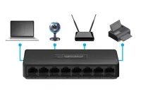 ESPERANZA 8 PORT ETHERNET SWITCH 10/100 DRACO
