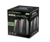 ESPERANZA USB SPEAKERS 2.0 LED RAINBOW NORTEC – pilt 2