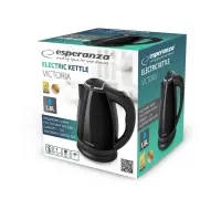 ESPERANZA ELECTRIC KETTLE VICTORIA 1.8 L BLACK – pilt 5
