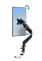 ESPERANZA DESK HOLDER WITH GAS SPRING FOR COMPUTER MONITOR 17"-27" FONOS – pilt 4
