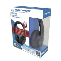 ESPERANZA BLUETOOTH HEADPHONES LIBERO BLACK – pilt 4