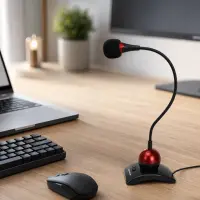ESPERANZA MICROPHONE CHAT DESKTOP RED – pilt 3