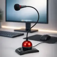 ESPERANZA MICROPHONE CHAT DESKTOP RED – pilt 8