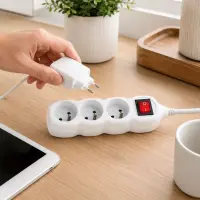 ESPERANZA POWER STRIP 3 SOCKETS SWITCH 3M WHITE – pilt 6