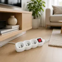 ESPERANZA POWER STRIP 3 SOCKETS SWITCH 3M WHITE – pilt 9