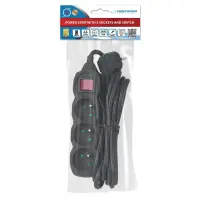 ESPERANZA POWER STRIP 3 SOCKETS SWITCH 3M BLACK – pilt 8