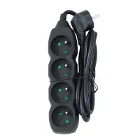 ESPERANZA POWER STRIP 4 SOCKETS 1.5M BLACK – pilt 6