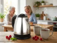 ESPERANZA ELECTRIC KETTLE SPRING 1.0 L SILVER – pilt 4
