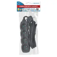 ESPERANZA POWER STRIP 4 SOCKETS 3M BLACK – pilt 5