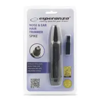 ESPERANZA NOSE AND EAR HAIR TRIMMER SPIKE BLACK – pilt 2