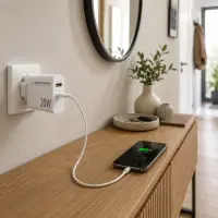 ESPERANZA QUICK POWER CHARGER 20W USB-C PD 20W / USB-A QC 3.0 18W WHITE – pilt 4