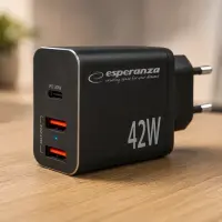 ESPERANZA QUICK POWER CHARGER 42W USB-C PD 30W / 2x USB-A 12W – pilt 7