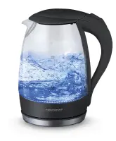 ESPERANZA ELECTRIC GLASS KETTLE WITH LED LIGHT SALTO ANGEL 1.7 L BLACK