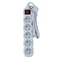 ESPERANZA POWER STRIP 5 SOCKETS SWITCH 1.5M WHITE – pilt 7