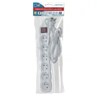 ESPERANZA POWER STRIP 6 SOCKETS SWITCH 1.5M WHITE – pilt 5