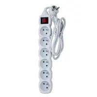 ESPERANZA POWER STRIP 6 SOCKETS SWITCH 1.5M WHITE – pilt 7