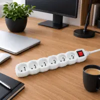 ESPERANZA POWER STRIP 6 SOCKETS SWITCH 3M WHITE – pilt 2