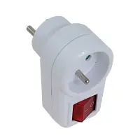 ESPERANZA ELEC. SOCKET SPLITTER 1 SOCKET SWITCH WHITE