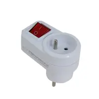 ESPERANZA ELEC. SOCKET SPLITTER 1 SOCKET SWITCH WHITE – pilt 3