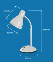 ESPERANZA DESK LAMP E27 ALKES BLACK