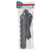 ESPERANZA POWER STRIP 6 SOCKETS SWITCH 5M BLACK – pilt 3