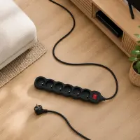 ESPERANZA POWER STRIP 6 SOCKETS SWITCH 5M BLACK – pilt 4