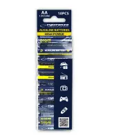 ESPERANZA ALKALINE BATTERIES AA 10PCS. FOIL WRAPPED WITH TAG – pilt 4