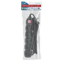 ESPERANZA POWER STRIP 5 SOCKETS SWITCH 3M BLACK – pilt 3