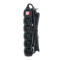ESPERANZA POWER STRIP 5 SOCKETS SWITCH 3M BLACK – pilt 8