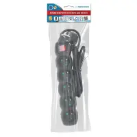 ESPERANZA POWER STRIP 5 SOCKETS SWITCH 1.5M BLACK – pilt 4