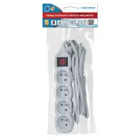 ESPERANZA POWER STRIP 4 SOCKETS SWITCH 3M WHITE – pilt 7