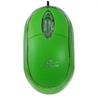 TITANUM RAPTOR 3D WIRED OPTICAL MOUSE USB GREEN