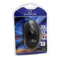 TITANUM RAPTOR 3D WIRED OPTICAL MOUSE USB BLACK – pilt 3