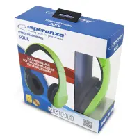 ESPERANZA STEREO AUDIO HEADPHONES SOUL GREEN – pilt 3