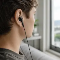 TITANUM STEREO EARPHONES TH108 BLACK