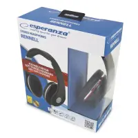 ESPERANZA STEREO AUDIO HEADPHONES RENELL BLACK – pilt 3