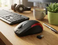 ESPERANZA WIRELESS 2.4GHZ OPTICAL MOUSE 3D USB ANTARES RED – pilt 4