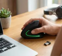 ESPERANZA WIRELESS 2.4GHZ VERTICAL OPTICAL MOUSE 6D USB CORVUS – pilt 2