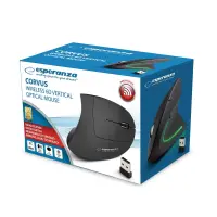 ESPERANZA WIRELESS 2.4GHZ VERTICAL OPTICAL MOUSE 6D USB CORVUS – pilt 3