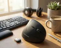 ESPERANZA WIRELESS 2.4GHZ VERTICAL OPTICAL MOUSE 6D USB CORVUS – pilt 6