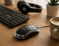 EXTREME CAMILLE 3D WIRED OPTICAL MOUSE USB BLACK – pilt 2
