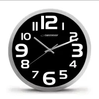 ESPERANZA WALL CLOCK ZURICH I BLACK  
