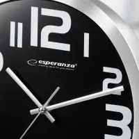 ESPERANZA WALL CLOCK ZURICH I BLACK   – pilt 5