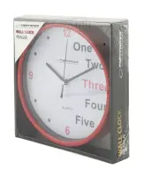 ESPERANZA WALL CLOCK PRAGUE RED