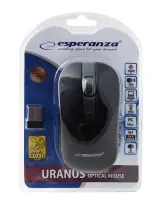 ESPERANZA WIRELESS 2.4GHZ OPTICAL MOUSE 4D USB URANUS BLACK/GRAY