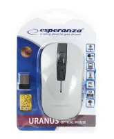 ESPERANZA WIRELESS 2.4GHZ OPTICAL MOUSE 4D USB URANUS WHITE/GREY