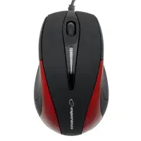 ESPERANZA SIRIUS 3D WIRED OPTICAL MOUSE USB BLACK/RED